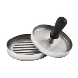 Large Round Hamburger Patty Maker Grill Press Burger Metal Mold Cooking Tools - Top-Down View