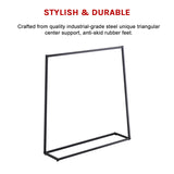 Commercial Clothing Garment Rack Retail Shop Black - Extra Image