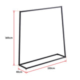 Commercial Clothing Garment Rack Retail Shop Black - Extra Image