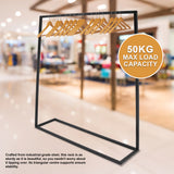 Commercial Clothing Garment Rack Retail Shop Black