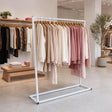 Commercial Clothing Garment Rack Retail Shop White