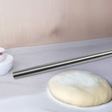 Professional Rolling Pin for Baking Premium 304 Stainless Steel Kitchen Rod - 45-Degree Angle