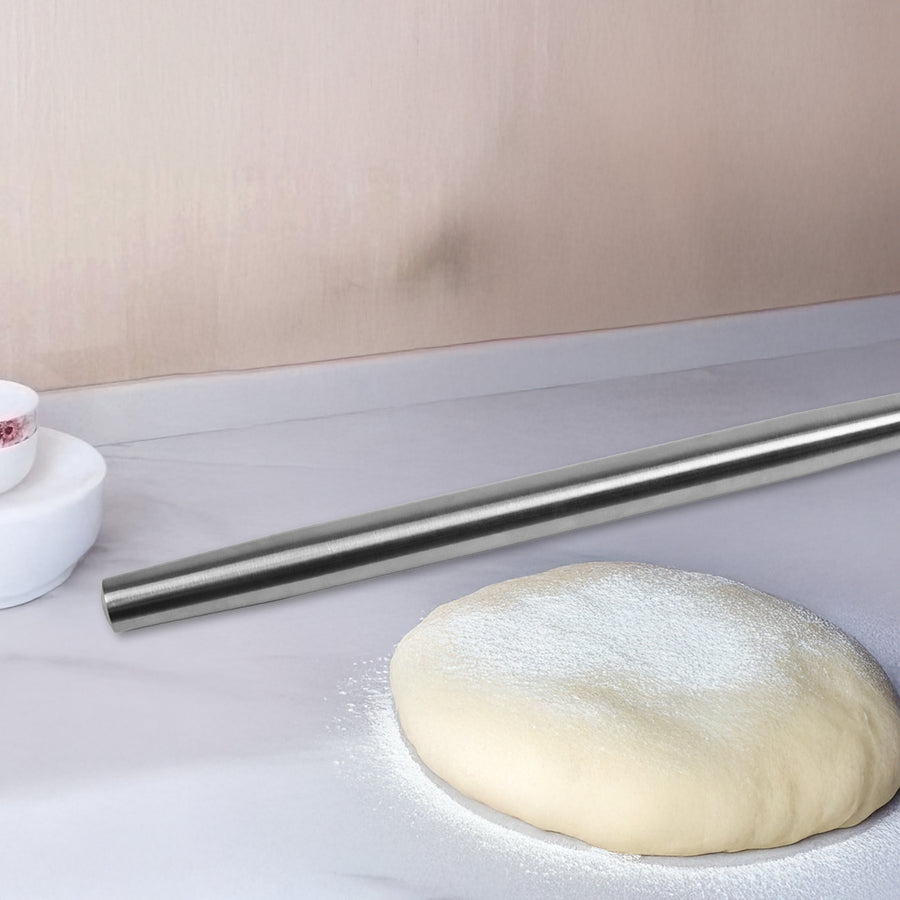 Professional Rolling Pin for Baking Premium 304 Stainless Steel Kitchen Rod