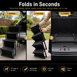 Folding Dog Car Boot Steps Ladder Lightweight Strong Pet Stairs