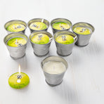 8x Mosquito Insect Bug Repellent Small Bucket Citronella Candles