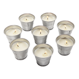 8x Mosquito Insect Bug Repellent Small Bucket Citronella Candles