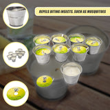 8x Mosquito Insect Bug Repellent Small Bucket Citronella Candles
