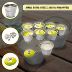 8x Mosquito Insect Bug Repellent Small Bucket Citronella Candles