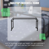 Overbed Table Work Laptop Desk with Wheels - 45-Degree Angle