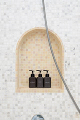 Shower Niche - Arch 450 x 350 x 90mm Prefabricated Wall Bathroom Renovation - Top-Down View