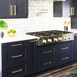 15 x Brushed Brass Drawer Pulls Kitchen Cabinet Handles - Gold Finish 192mm