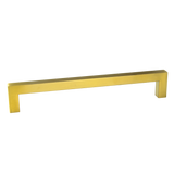15 x Brushed Brass Drawer Pulls Kitchen Cabinet Handles - Gold Finish 192mm