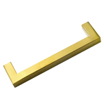15x Brushed Brass Drawer Pulls Kitchen Cabinet Handles - Gold Finish 128mm