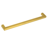 15x Brushed Brass Drawer Pulls Kitchen Cabinet Handles - Gold Finish 256mm