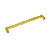 15x Brushed Brass Drawer Pulls Kitchen Cabinet Handles - Gold Finish 256mm - Rear View
