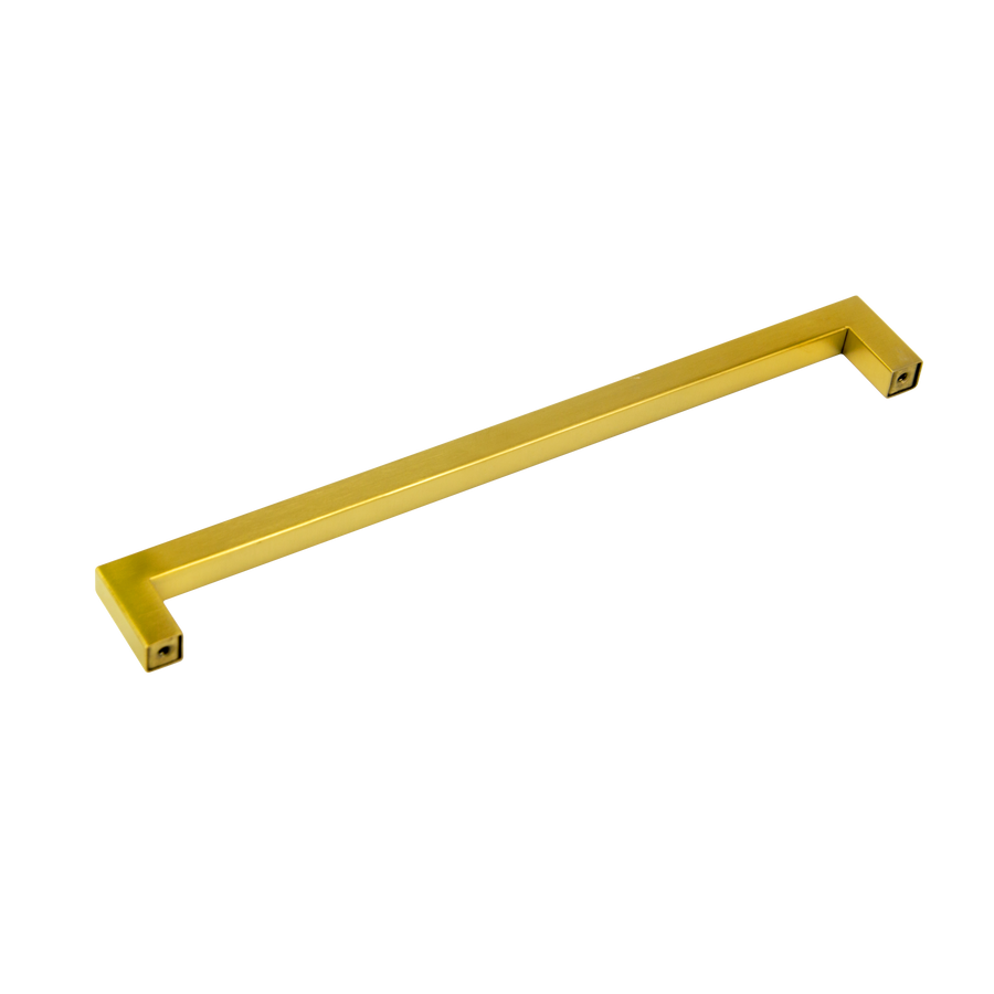 15x Brushed Brass Drawer Pulls Kitchen Cabinet Handles - Gold Finish 256mm