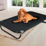 110 x 65cm Dog Pet Bed Foldable Elevated Portable Waterproof Outdoor Raised Basket - Side View