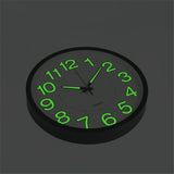 305mm Luminous Wall Clock Glow In The Dark Silent Quartz Indoor Home Modern Clock