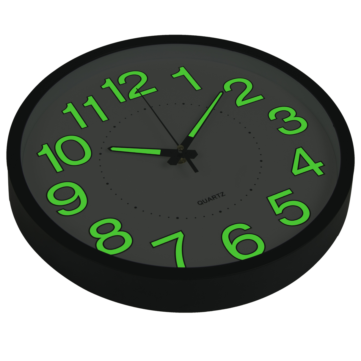 305mm Luminous Wall Clock Glow In The Dark Silent Quartz Indoor Home Modern Clock