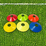 60 Pack Sports Training Discs Markers Cones Soccer AFL Exercise Personal Fitness - 45-Degree Angle