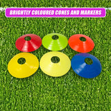 60 Pack Sports Training Discs Markers Cones Soccer AFL Exercise Personal Fitness - Extra Image