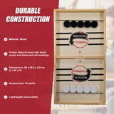 Sling Puck Table Battle Ice Hockey Board Game Toy Gift Adult Kids - Top-Down View
