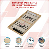 Sling Puck Table Battle Ice Hockey Board Game Toy Gift Adult Kids - Rear View