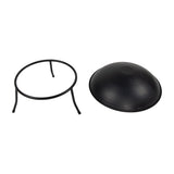 Iron Fire Bowl Traditional Log Fire Pit Outdoor Heating Camp Site Barbecue - Rear View
