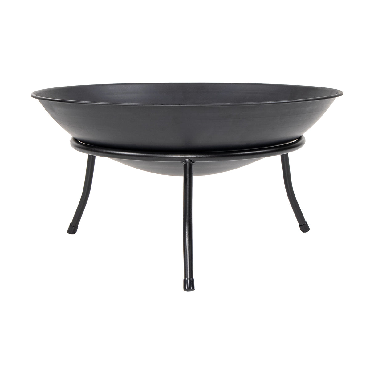 Iron Fire Bowl Traditional Log Fire Pit Outdoor Heating Camp Site Barbecue