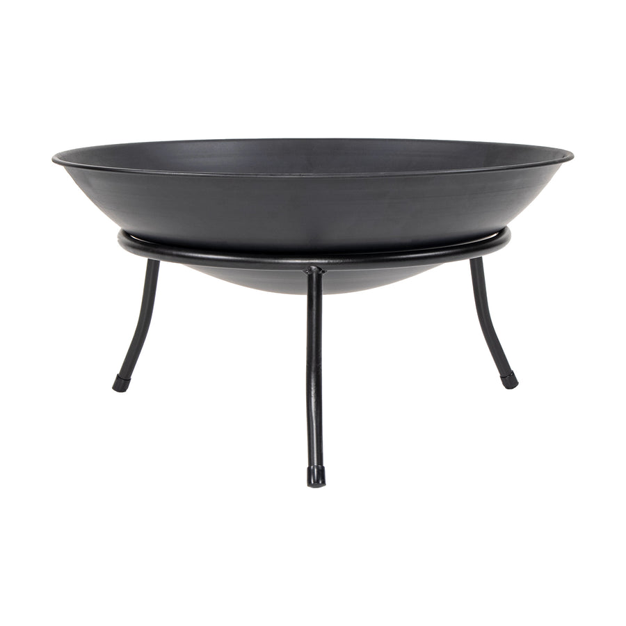 Iron Fire Bowl Traditional Log Fire Pit Outdoor Heating Camp Site Barbecue