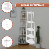 Corner Ladder Shelf Bookcase Display Storage Unit - Close-Up Angle