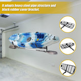 Kayak Canoe Wall-Mounted Rack Storage Brackets Swivel Sports Design - Rear View
