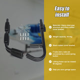 Kayak Canoe Wall-Mounted Rack Storage Brackets Swivel Sports Design - Low Angle