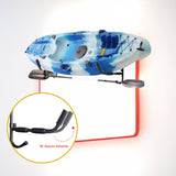 Kayak Canoe Wall-Mounted Rack Storage Brackets Swivel Sports Design