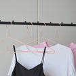 Adult 16.5" Rose Gold Shiny Metal Wire Coat Suit Top Clothes Hangers (30pc per set)