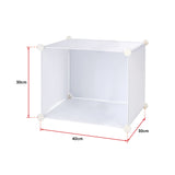 White Cube DIY Shoe Cabinet Rack Storage Portable Stackable Organiser Stand - Extra Image