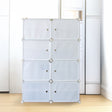 White Cube DIY Shoe Cabinet Rack Storage Portable Stackable Organiser Stand