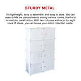 White Cube DIY Shoe Cabinet Rack Storage Portable Stackable Organiser Stand - Extra Image