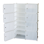 White Cube DIY Shoe Cabinet Rack Storage Portable Stackable Organiser Stand