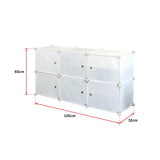 White Cube DIY Shoe Cabinet Rack Storage Portable Stackable Organiser Stand - Extra Image