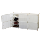White Cube DIY Shoe Cabinet Rack Storage Portable Stackable Organiser Stand