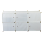 White Cube DIY Shoe Cabinet Rack Storage Portable Stackable Organiser Stand