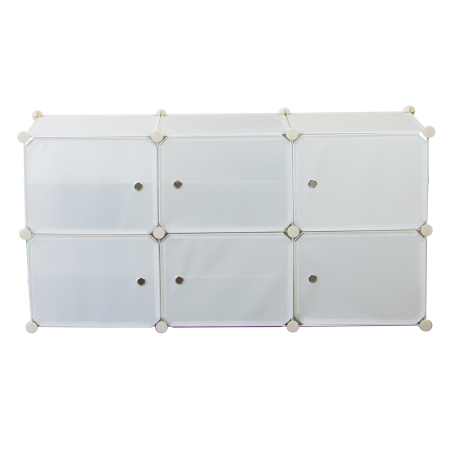 White Cube DIY Shoe Cabinet Rack Storage Portable Stackable Organiser Stand
