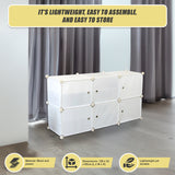 White Cube DIY Shoe Cabinet Rack Storage Portable Stackable Organiser Stand - Extra Image