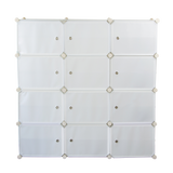 White Cube DIY Shoe Cabinet Rack Storage Portable Stackable Organiser Stand