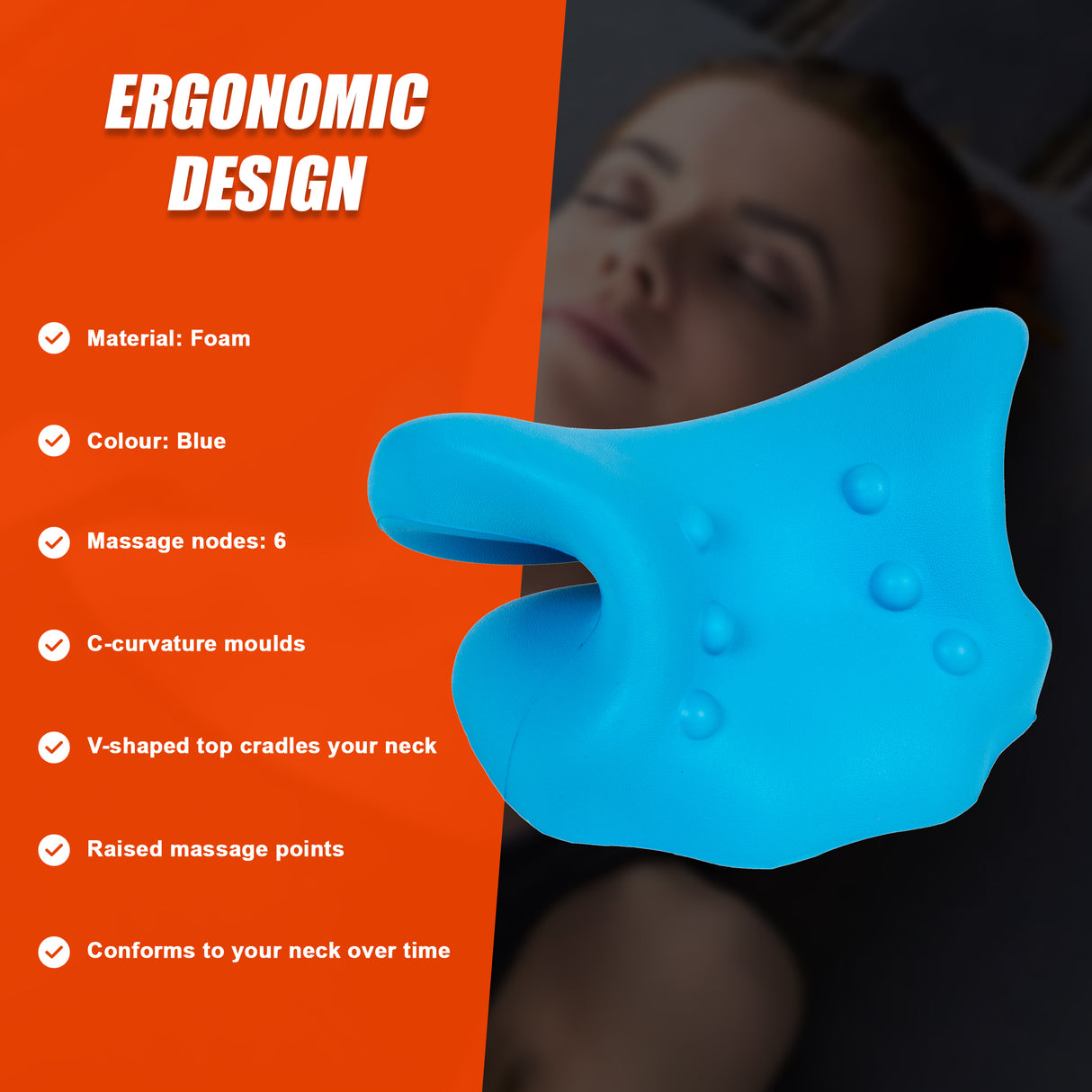 Neck Traction Pillow Rest Cloud Support Neck Stretcher