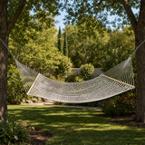 4m Traditional Cotton Rope Hammock with Hanging Hardware - Close-Up Angle