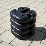 4pcs Outdoor Canopy Tent Leg Weights Anchor Stand Heavy Duty Gazebo Discs Base - Side View