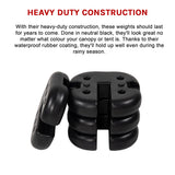 4pcs Outdoor Canopy Tent Leg Weights Anchor Stand Heavy Duty Gazebo Discs Base - Extra Image