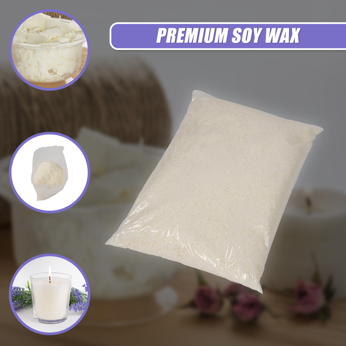 Natural Soy Wax Candle Making Supplies Crafts [ 5kg ]